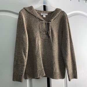 Size M cozy sweater. Brown. Christopher and Banks